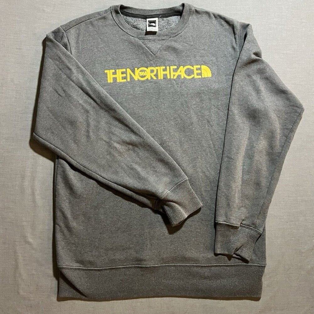 The North Face Sweatshirt Men's Small Gray Vintage‎ Since 1968 Logo Pullover